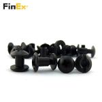 6.35mm 9.5mm Length Black Oxide Male Female Chicago Screw for Kydex Leather