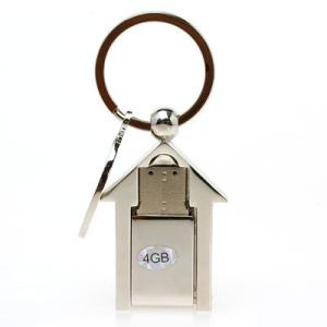 Quality Kongst Cheap Metal House Shape Flash Drive USB 2.0 for Promotional Gift wholesale