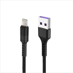 Quality 3A Nylon Braided Lightning Cable , Nylon Micro Usb Cable For Apple Charging Cord wholesale