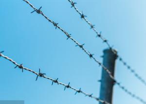 Quality Use Of Prison Walls Anti Climb Single Strand PVC Coated Iron Barbed Wire wholesale
