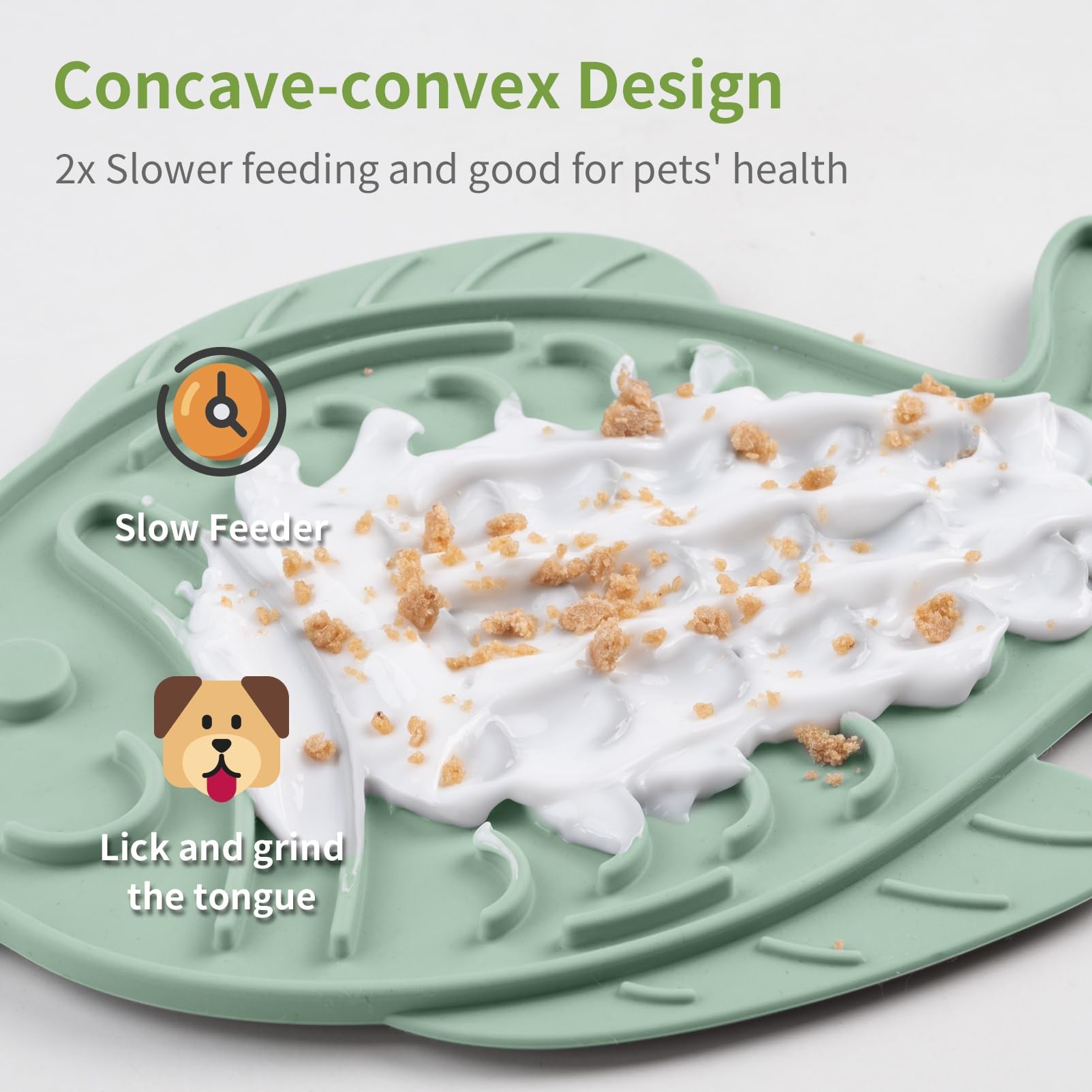 Cat Puzzle Feeder Fish Shape Silicone Lick Treat Mat for Healthy Eating and Licking