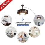 22 Inch Gold 220 V 15W Bldc Energy Saving Bladeless Led Lighting Ceiling Fan for