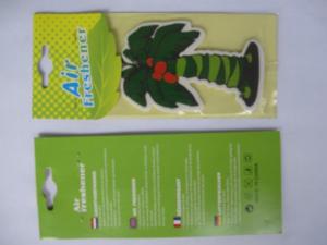 Quality China ruiwan coconut tree paper air freshener,various colors coconut tree paper freshener wholesale