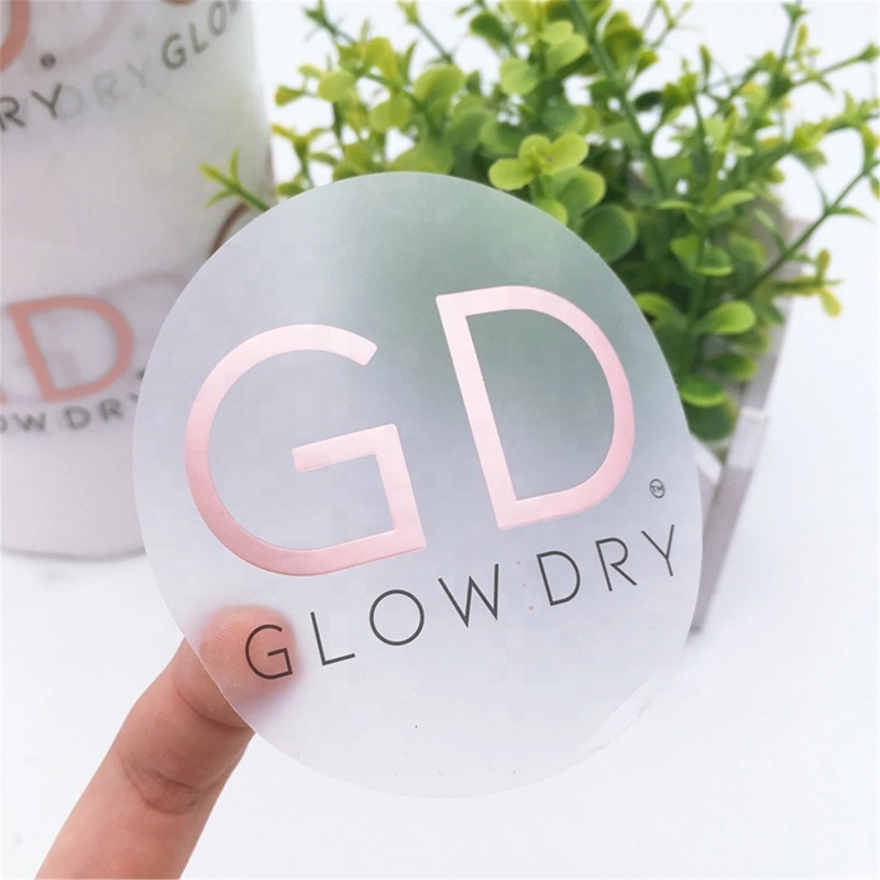 Hot Stamping Gold Foil Label Stickers Waterproof Custom Metal Stickers