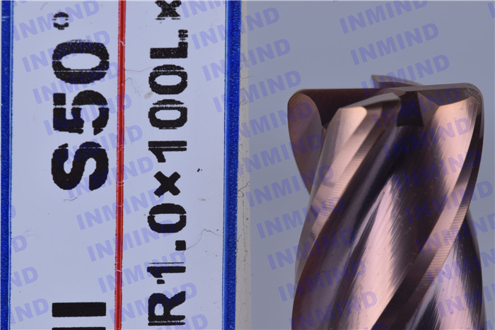 upto HRC65 6mm/8mm/10mm/12mm Corner Radius end mill ALCRONA Coating KFC K55 carbie rods Corner Rounding End mill