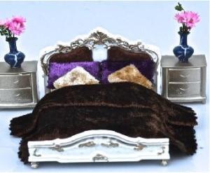 Quality 1:25 European style bed----scale model bed ,model furnitures, architectural model materials wholesale