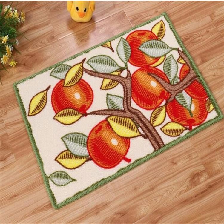 Fresh fruit design loop pile nylon door mat