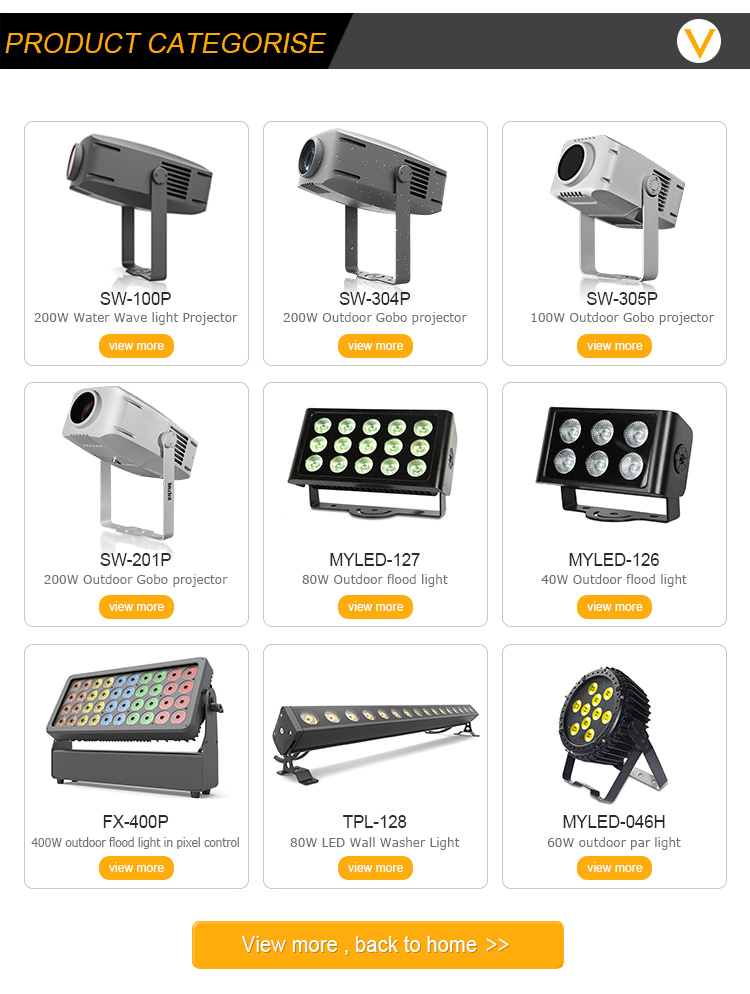 25CH 40x10w Waterproof led Wall Washer Flood Lights For Building Wash Effect