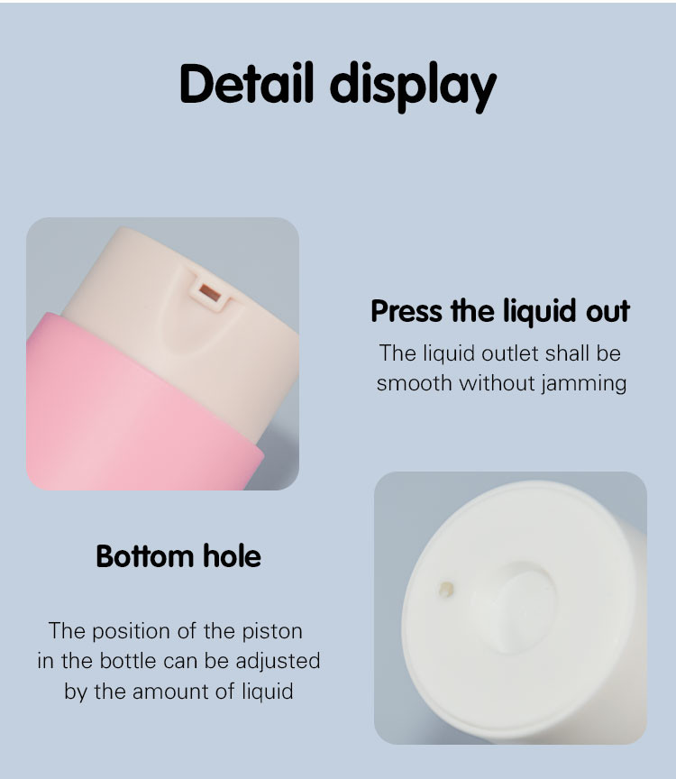 PP Rotary Airless Pump Bottles Refillable Packaging For Cosmetics Detachable Container