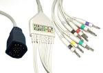 ZOLL EKG Lead Wires Din 3.0 With Snap And Clip Solid Conductor Type