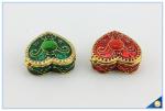 Wholesale Enamel Heart Shape Trinket Box Two color Jewelry Box SCJ944