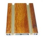 Wardrobe Door 6063 Wood Finish Aluminium Trim Profiles