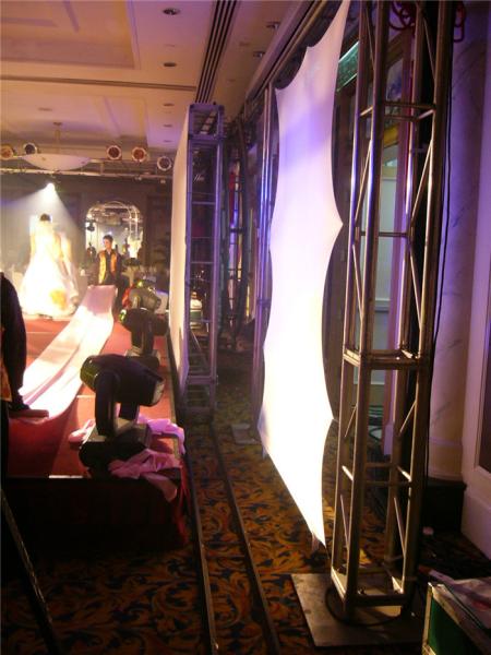 3 parts Aluminum Goal Post Truss / Line Array Speaker Truss Stand 20m Largest