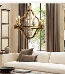 Wood lantern chandelier pendant Lights Fixures (WH-CI-60)