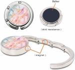 Custom Foldable Purse Hook Zinc Alloy Womens Bag Table Hanger