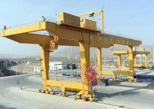 Quality 40.5 Ton Container Gantry Crane 30m Span Double Girder Rail Mounted wholesale