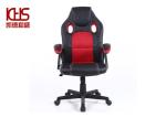 Red Rotating PC Gaming Chair Ergonomic Gaming Chair With Footrest And Massage