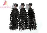 Natural Deep Wave 100% Peruvian Hair Bundles Thick Bottom Double Weft