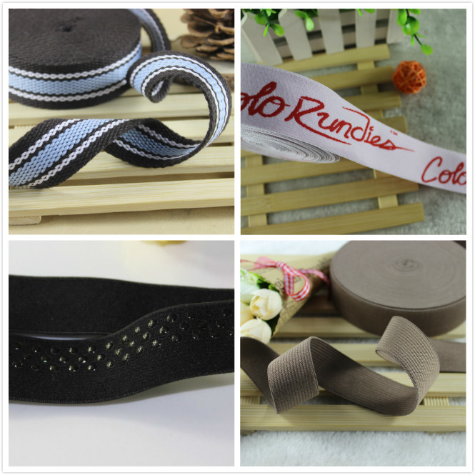 Fashion Colored Polyester Stretch Single Side Twill Elastic