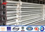10m 12m White Arched Arm Steel Galvanized Street Light Pole Black Steel Finish