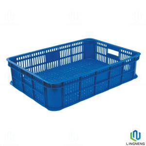 Quality Eco Friendly Blue Plastic Fruit And Vegetable Crates Box Ventilated wholesale