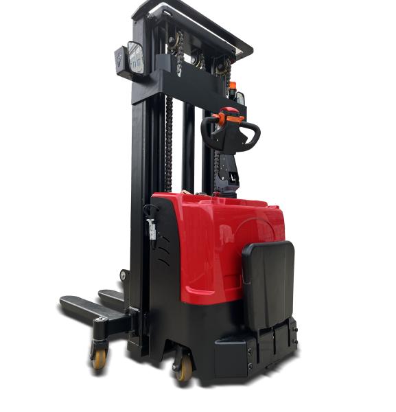 Container Electric Forklift Stacker 1.5 Ton Light Weight Full Electric Pallet