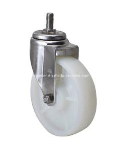 Quality Stainless Steel 5&quot; 120kg Threaded Swivel Tpa Caster S5435-25 for Industrial Equipment wholesale