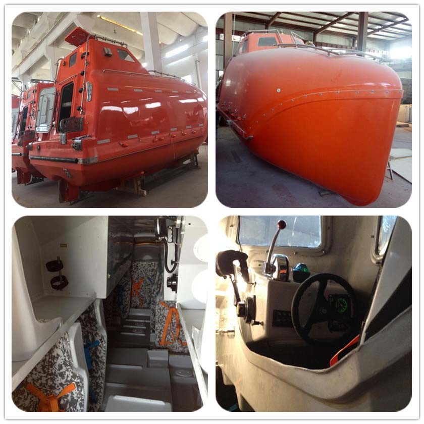 IACS Approved SOLAS Standard 4.9m 16 Persons FRP Freefall Lifeboat