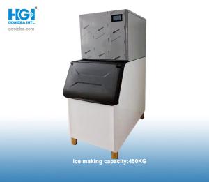 Quality Commercial SS304 Automatic Ice Cube Machine R134a 450Kg Water Condensation wholesale