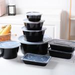 Square Round Food Packaging Containers 450ml 500ml Disposable Food Packaging
