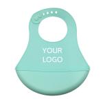 Amazon Best Selling Easily Clean BPA Free Waterproof Silicone Baby Bib With