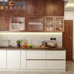Solid Wooden Kitchen Cabinets With Kitchen Pantry Cupboards American Style