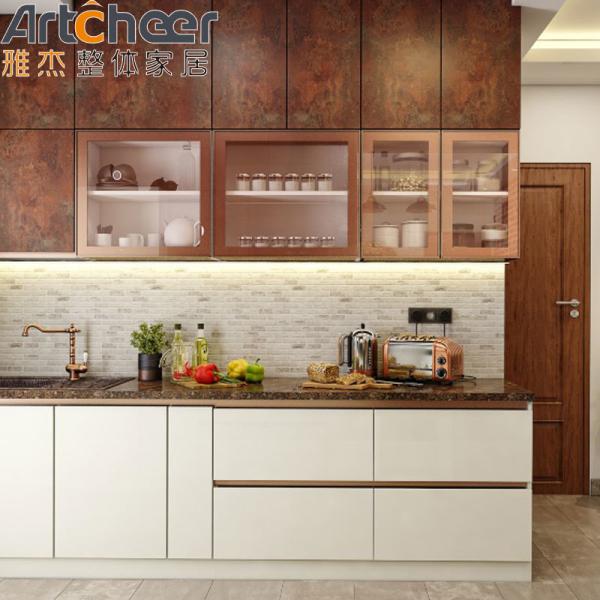 Solid Wooden Kitchen Cabinets With Kitchen Pantry Cupboards American Style