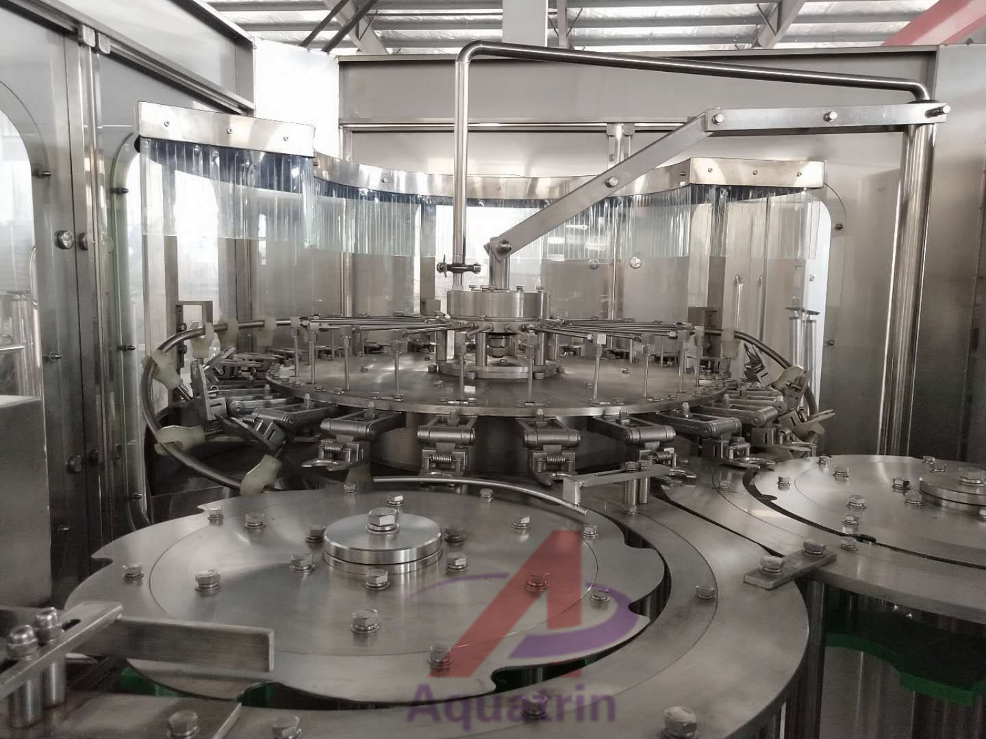 7.6KW PLC Rotary Plastic Bottle Filling Machine 380V 3 Phase SUS316L