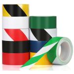 Adhesive Safety Striped Floor Marking Tape Roll BOPP Biaxially Oriented