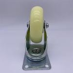Swivel Plate White Nylon Wheel Caster 2.5 Inch