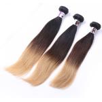 Wholesle Human Hair Extension Ombre 3 Color Thick Hair Unproduced Peruvian Hair