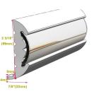 Rigid Boat Dock Rail Rubbing Strakes Made of Eco-Friendly Vinyl and Stainless