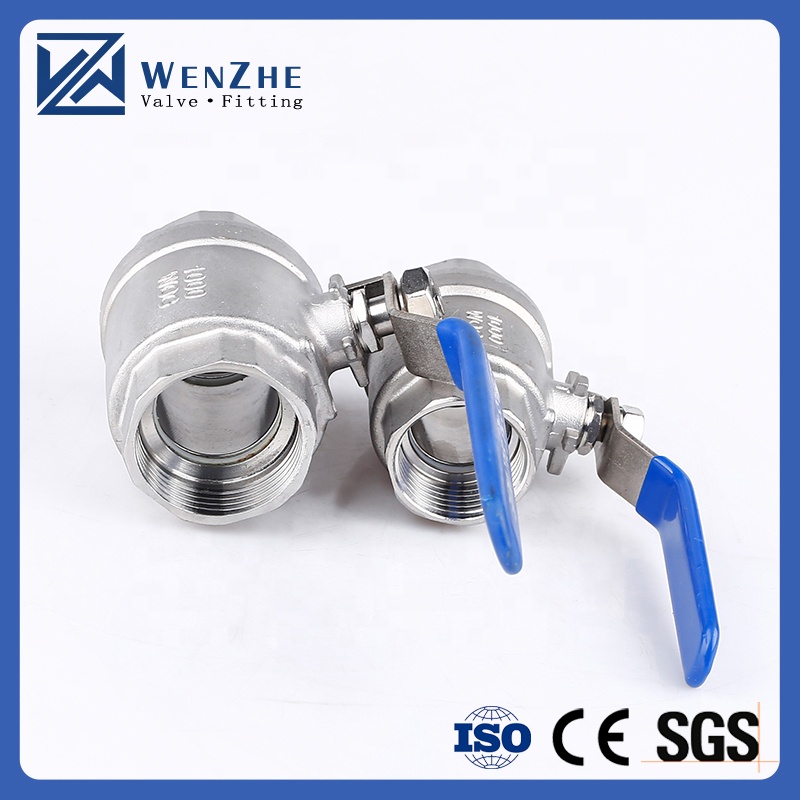 DN8 Female Threaded Manual Control Ball Valve for Stainless Steel 301/304/316 Pipes