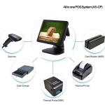 CNC Metal Alloy Stand Restaurant Pos System , LCD TFT Android Point Of Sale