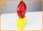 Red / Yellow LED Blinking Dry Battery Traffic Warning Lights For Police