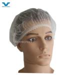 Disposable PP 16GSM 18 Inch White Mob Cap Non Sterilized