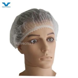 Quality Disposable PP 16GSM 18 Inch White Mob Cap Non Sterilized wholesale
