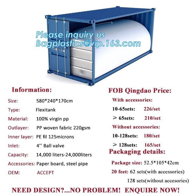 24000 liter flexitank truck flexitank for liquid 20ft container flexi bag,flexi bag 24000 liter flexitank High quality a