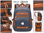 Nylon Business Casual Backpack Waterproof Student School 18 Inch Laptop Rucksack