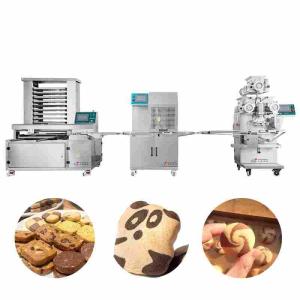 Quality Automated Cookie Encrusting Machine 100g Biscuit Making Equipment wholesale