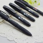 Gel pen,Promotional gel-ink pen with cap,black rubber gel-ink pen,