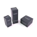 Custom Lotion Paper Box Black Paper Box For Beauty Care Products Black Paper Box