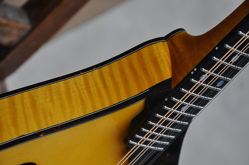 Factory custom Handmade custom advanced 8 strings mandolin electric guitar with ebony fretboard