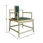 Wholesale Chinese Style Durable Solid Ash Wood Armrest Leisure Chair Hotel